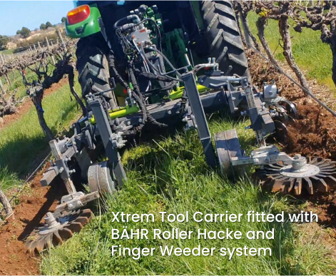 Xtrem Tool Carrier with BAHR Roller Hacke & Finger Weeder system